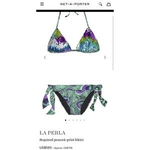 🦚NEW La Perla Bikini+Kaftan